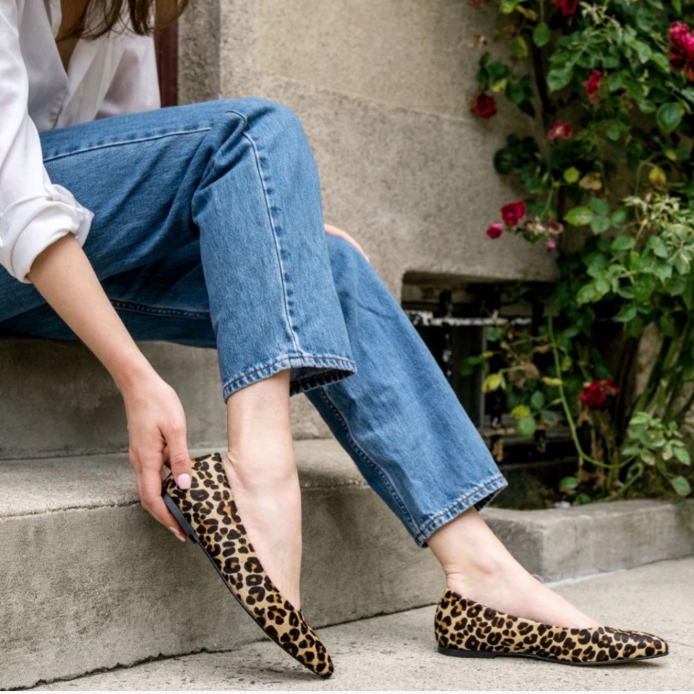 Merona Brown Leopard Flats